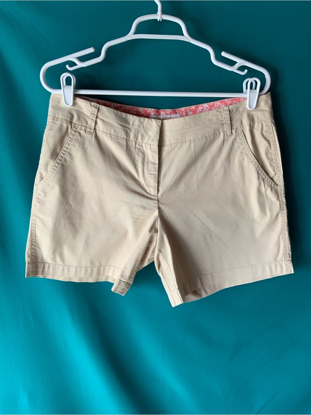 TORI RICHARD, HONOLULU, WOMENS’ SHORTS, KHAKI, 4 POCKETS, ZIP FLY